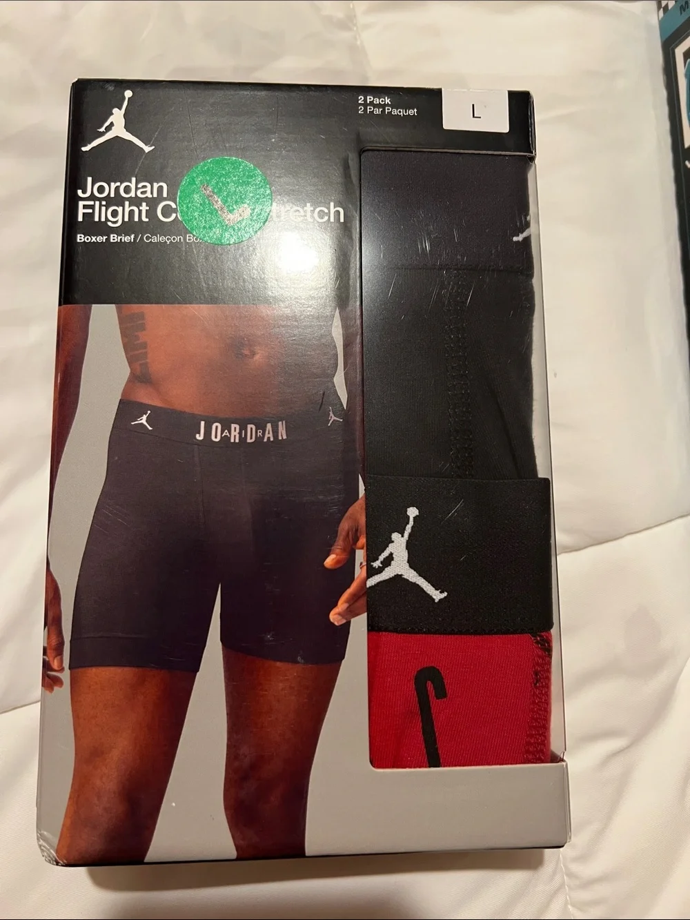 Jordan Boxer Brief 2-Pack in Black and Red
